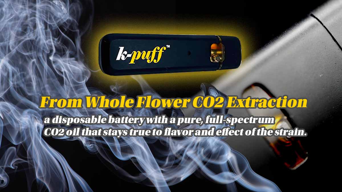 K-puff Disposable cartridge, CO2 Extraction