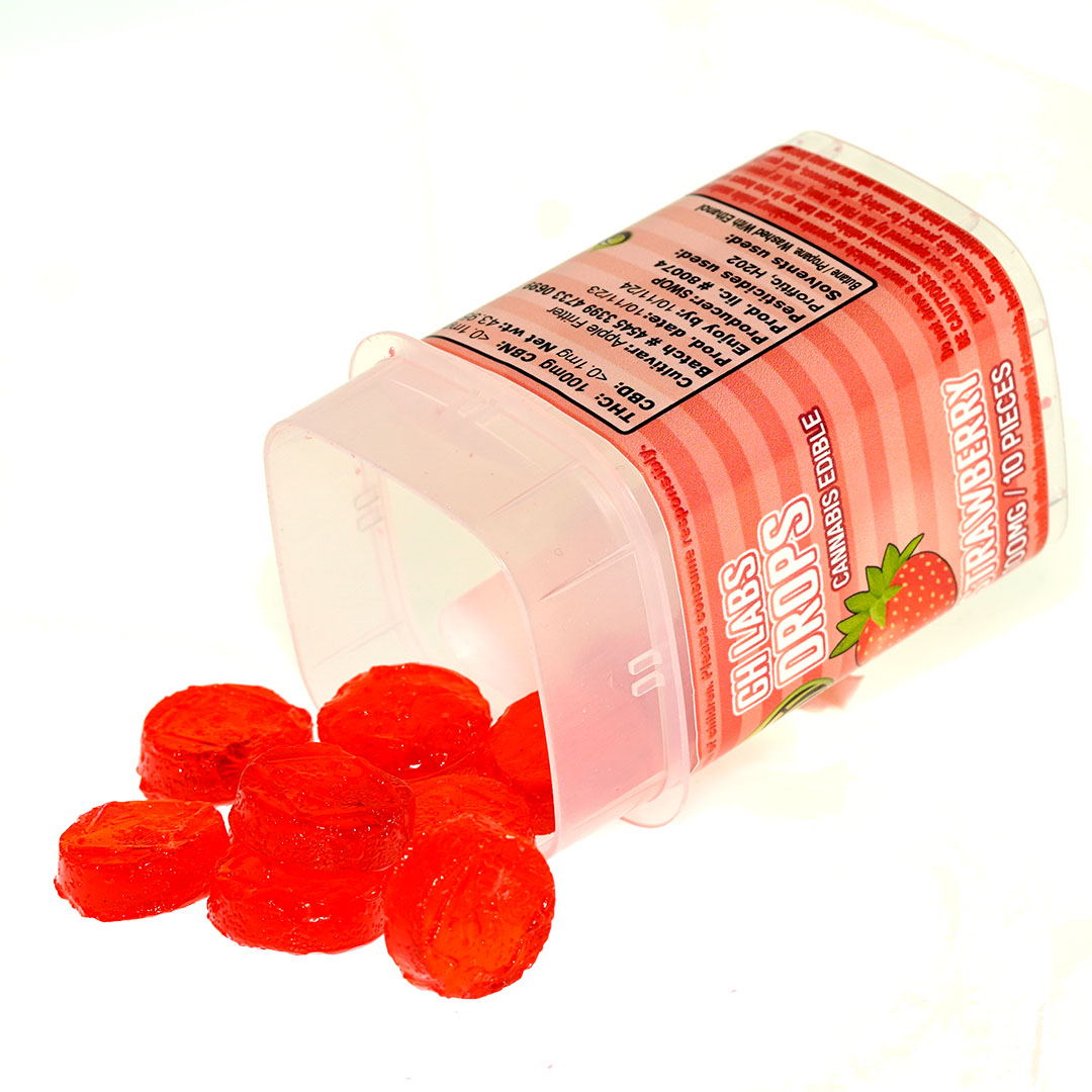 GH Strawberry candy drops